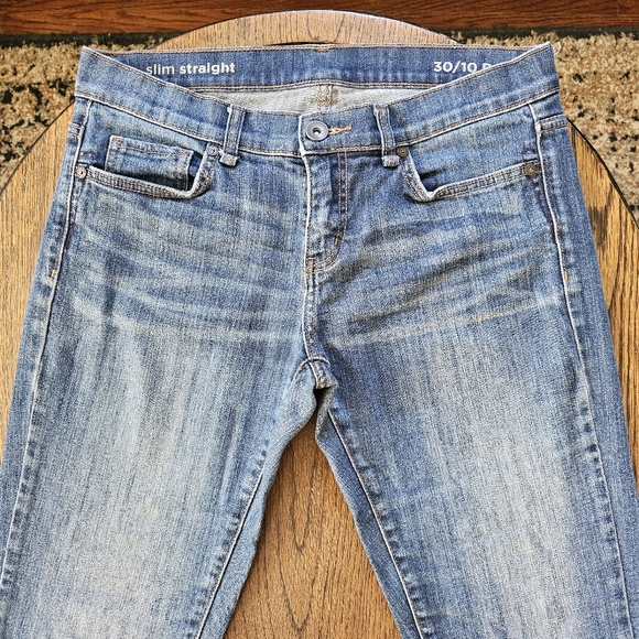 JCPenney Slim Straight Medium Wash Jeans Size Women's 10/30 Petite - Picture 2 of 11